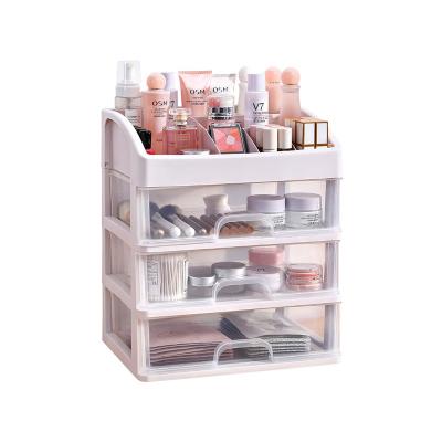 China Viable transparent drawer pp storage box desktop storage box used to store stationery, cosmetics and daily sundries for sale