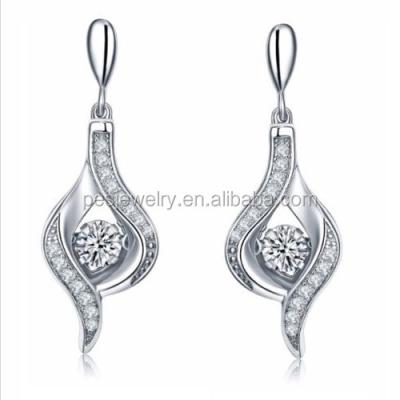 China Fine PED Jewelry Trendy! Dance Diamond Twist Earrings (PES9-1491) for sale