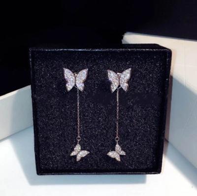 China Fine PED Jewelry Trendy! Exquisite Simple Line Long Chain Butterfly Earrings (PES9-1528) for sale