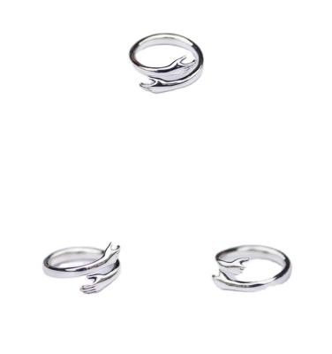 China POTENTIAL TRENDY fashion jewelry! Simple Line Design I'll Give You To Hugger Open Band Ring (PES6-2084) for sale