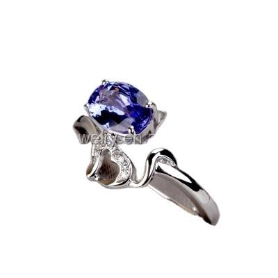 China CLASSIC EXPLOSION SIEGE fashion jewelry! Simple Cute Stone Cat Ring (PES6-2048) from Korea Design Tanzanite for sale