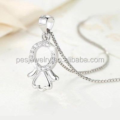 China Cute PED fashion jewelry! Girlie's New Shiny Angel Friendlies Charm Pendant Necklace Gift for sale