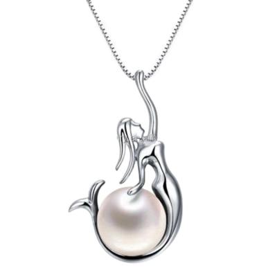 China CLASSIC EXPLOSION SIEGE fashion jewelry! Freshwater Pearl Mermaid Pendant Chain Necklace for sale