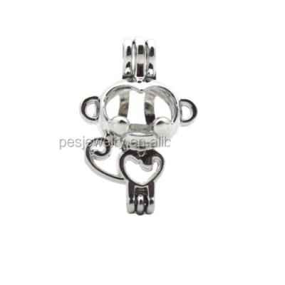 China Best Selling Cute 6pcs Pearl Beads Cage Pendant Monkey Fun Gift (PES3-1528) for sale