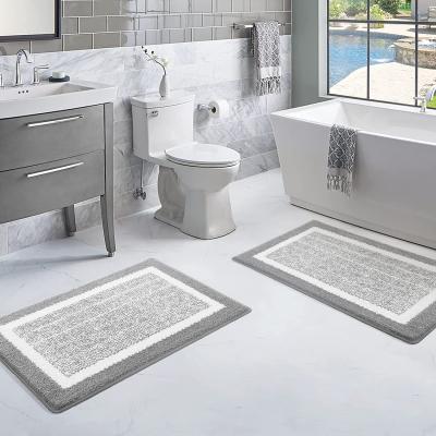 China Machine Washable 2 Pieces Ultra Soft And Water Absorbent Covers And Bathroom Mats Sets For Tub, Shower, And Bath Room zu verkaufen