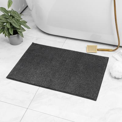 China Durable Microfiber 50*80cm Anti Slip Cover Indoor Bathroom Carpet for sale