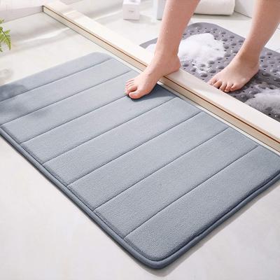 China Anti Slip Bathroom Bath Mat Memory Foam U Shape Bath Mat Sustainable for sale