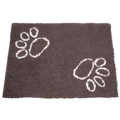 China Water Washable Custom Made Shaggy Soft Absorbent Chenille Pattern Pile Pattern Anti Slip Pet Blanket for sale