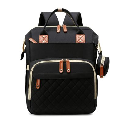 China With USB Factory Direct Selling Customized Fashion Large Capacity Portable Baby Diaper Backpack Mum Bag For Outdoor Travel for sale