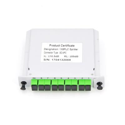 China Factory Supply 1x8 PLC-Splitter-SC-RPA Cassette PLC Splitter Lx-D2020002 for sale