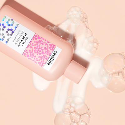 China Bubble Shower Gel Rose Refreshements Body Wash Luxury Pink Flower Petal For Shower Gel Moisturizing Nourishing Ducha Whitings Gel for sale