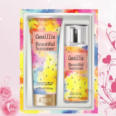 China Nourishing Perfume Set Parfumee Body Lotion Lotion Skin Moisturizer Summer Long Lasting Body Mist Fragrance Perfume Set BP51 for sale