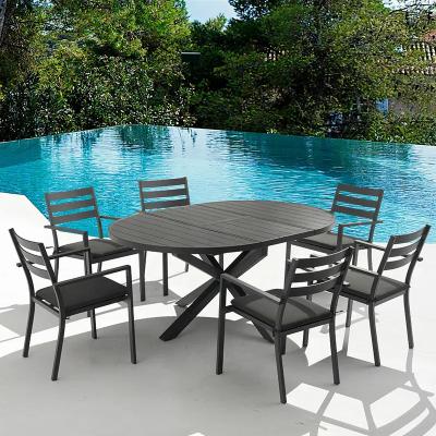 China Wholesale New MANDELA Design Modern Folding Style Outdoor Modern Patio Furniture Aluminum Folding Table Table for sale