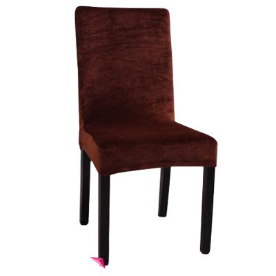 China Elastic / Stretchable Slipcover Velvet Stretch Chair Cover For Armless Chair for sale