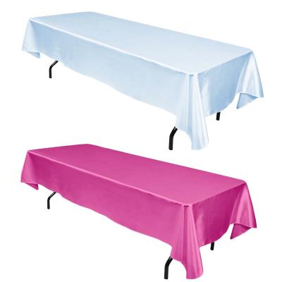 China Elegant satin rectangular tablecloth for sale