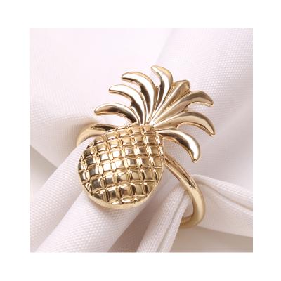 China Sustainable Fruit Party Decoration Pineapple Napkin Loop for sale