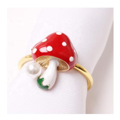 China Cute Viable Style Mushroom Napkin Ring for sale