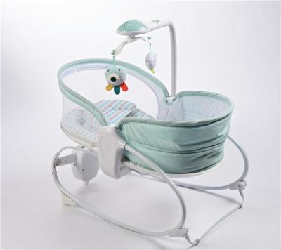 China Electric/Music Swing/3 in 1 Music Rocking Chair, Bed, Suitable for 0-24 Months Baby, Sky Blue, Music for sale