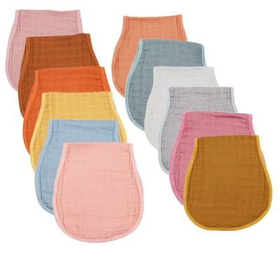 China Antibacterial bamboo queen 8 pack muslin super soft bamboo 6 pieces new muslin toweling cotton multi-colors burp cloths bib for sale