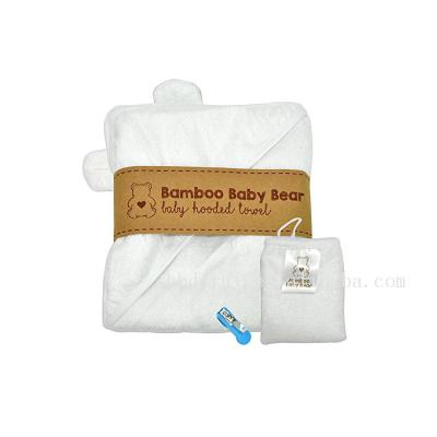 China Hebei Factory Hypoallergenic Custom Animal Design Bamboo Hooded Towel Baby for sale