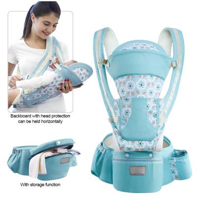 China Eco-Friendly Hip Seat Infant Baby Carrier Breathable Infant Ergonomic Kids 360 Wrap Soft Sling Chair Height Adjustable Kangaroo for sale