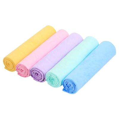 China Car Care Cleaning Artificial Super Absorption Synthetic Deerskin PVA Chamois Cham Car Wash Towel for sale