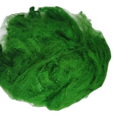 China Anti-deformation recycled polyester fiber green export Egypt used for spinning 1.5D38MM for sale