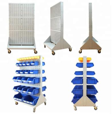 China Plastic Back Swipe Back Swipe Warehouse Storage Bins For Louvered Panel for sale