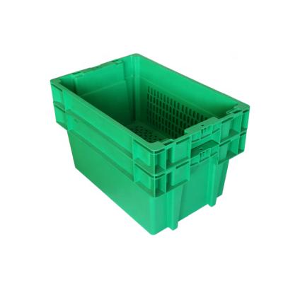 China Large Stackable Stackable Plastic Storage Containers With Lid Nest And Plastic Stack Packaging for sale