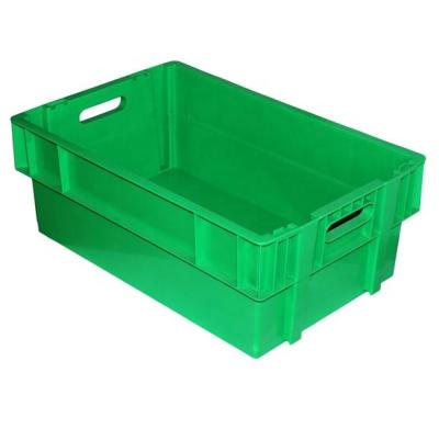 China Solid Box Food Grade Vegetable And Fruit Storage Pile And Plastic Nest Crate for sale