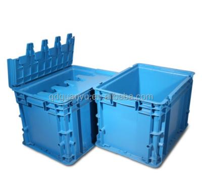 China Wall Recyclable Solid Logistic Plastic Storage Moving Packaging Box for sale