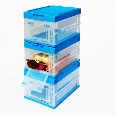 China OEM Sustainable Plastic Collapsible Collapsible Storage Crates Packaging Containers for sale