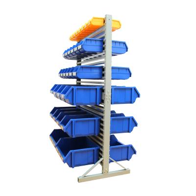 China For Hanging Organizer Back Bin Storage Bins Hang Rail Rack For Spare Parts And Tools for sale