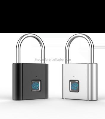 China China Factory Zinc Alloy Steel +Stainless Steel Usb Charging Smartlock Fingerprint Padlock for sale