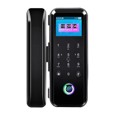 China TT Zinc Alloy Electric Lock Strike Fingerprint Lock for Glass Door Non-sliding Glass Door for sale