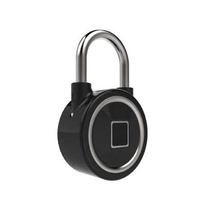 China Keyless Smart Fingerprint Padlock Smart Padlock Fingerprint Without Number For Cabinet Or Door for sale