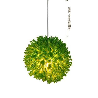 China Industrial Led Creative Bar Hotel Chandelier Art Green LED Floral Industrial Art Chandelier American Retro Style for sale