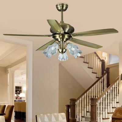 China Surface Mounted 4 Function Remote Control Plastic Blade Colorful Led Music Ceiling Fan Invisible Lamp For European Room Fan Lamp for sale