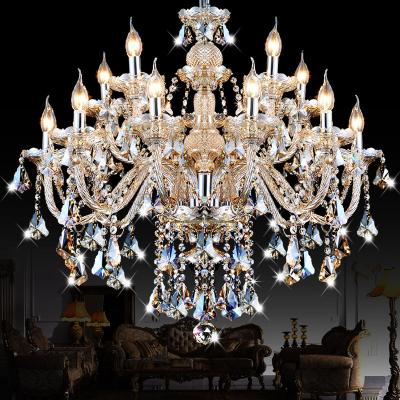 China Contemporary Hotel Industrial Metal Hanging Leaded Cafe Crystal Chandelier E14 E27 Hotel Living Room Bar Chandelier Crystal Lamp Pendant Light for sale