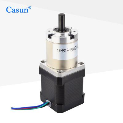 China NEMA 17 Ratio 51/1 Planetary Gear Reducer Geared Stepper Motor With Gearbox For Cnc Mechanical Arm for sale