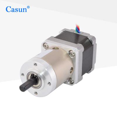 China NEMA 14 Double Shaft Stepper Motor With Gearbox 19/1 35*35*28mm for sale