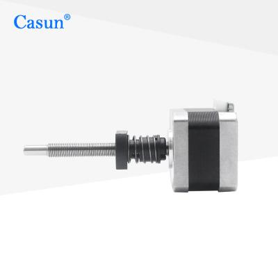 China Motor de pasos de la nema 17 del cautivo 34m m con el motor de paso linear del tornillo de posicionamiento 42m m en venta