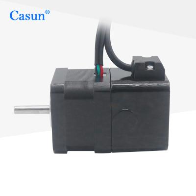 China 42*42mm 1.2A Casun Motor Nema 17 Stepper Motor With Brake Bipolar Connection for sale