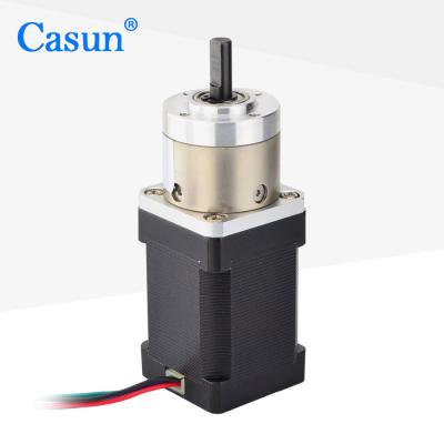 China Planetary Gearbox Casun Steppr Motor 35mm NEMA 14 Reducer Ratio 51/1 Gear Stepper Motor for sale