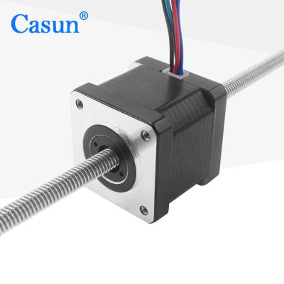 China Nema 14 Non Captive Lead Screw Stepper Motor 34mm Tr6.35 35mm Linear Step Motor for sale