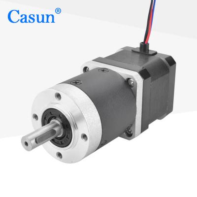 China Bipolar Nema 17 Stepper Motor With Gearbox Casun Stepper Motor CE RoHS for sale