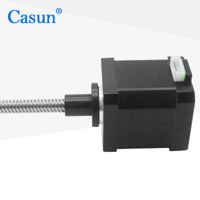 China 1.8 Degree 2 Phase Nema 17 Tr8*8 Linear Stepper Motor 42*42*48mm 0.5N.m For CNC for sale