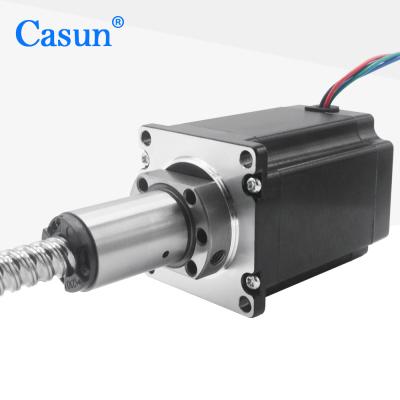 China 2000mNm 4A NEMA 23 Ball Screw Stepper Motor Hybrid Linear Actuator 76mm 24mm for sale