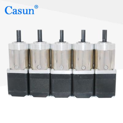 China Casun 28mm57mm NEMA 11 paste Stepper Motor met Planetarische Versnellingsbak aan Te koop