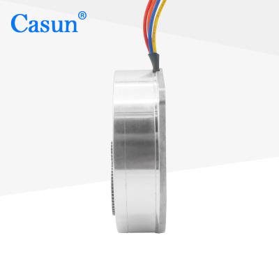 China Casun 52mN.M Pancake Stepper Motor 1.8 Degree 2.5V Hybrid Stepping Motor CE for sale